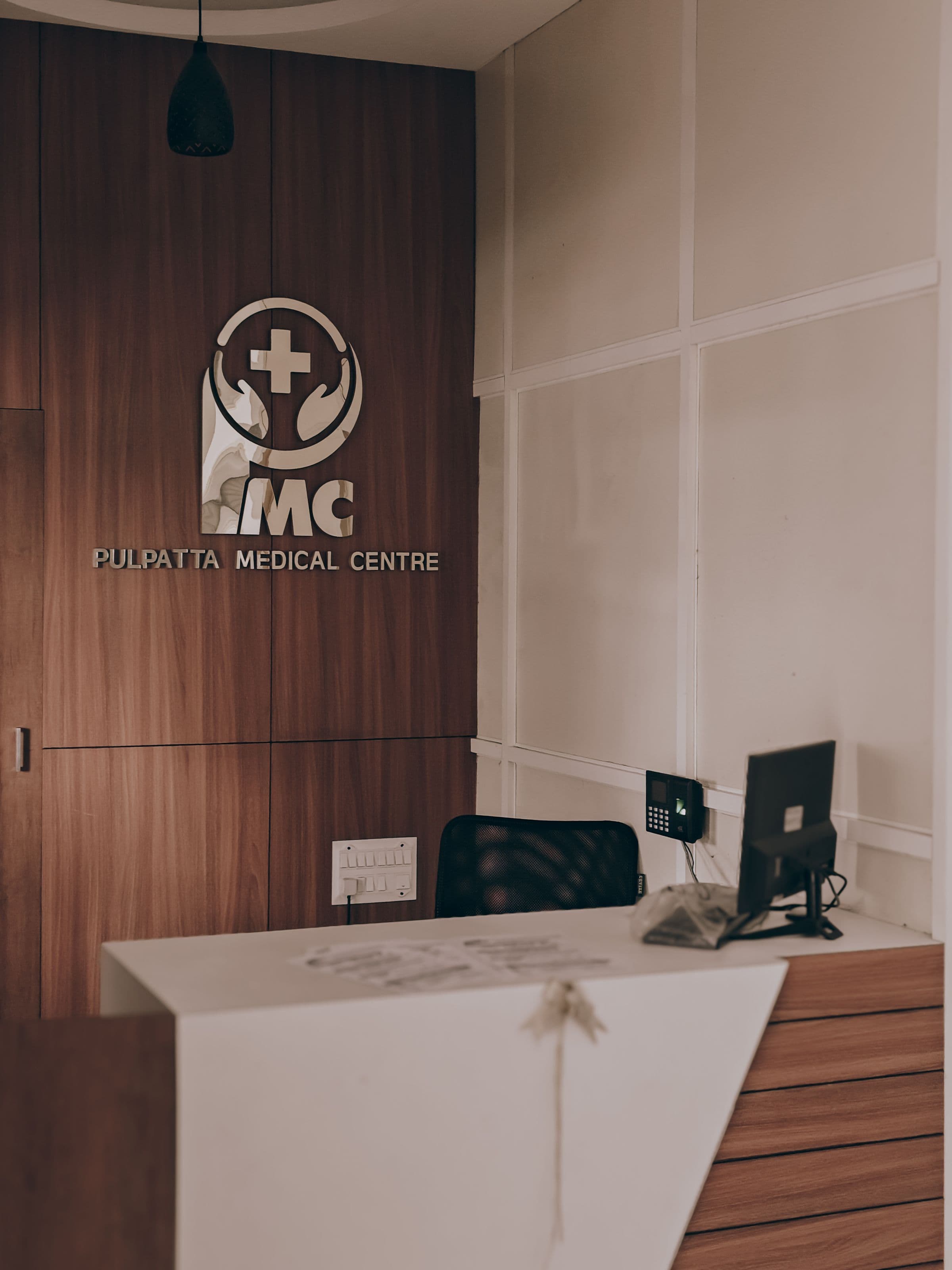 Healthcare digital signage in use